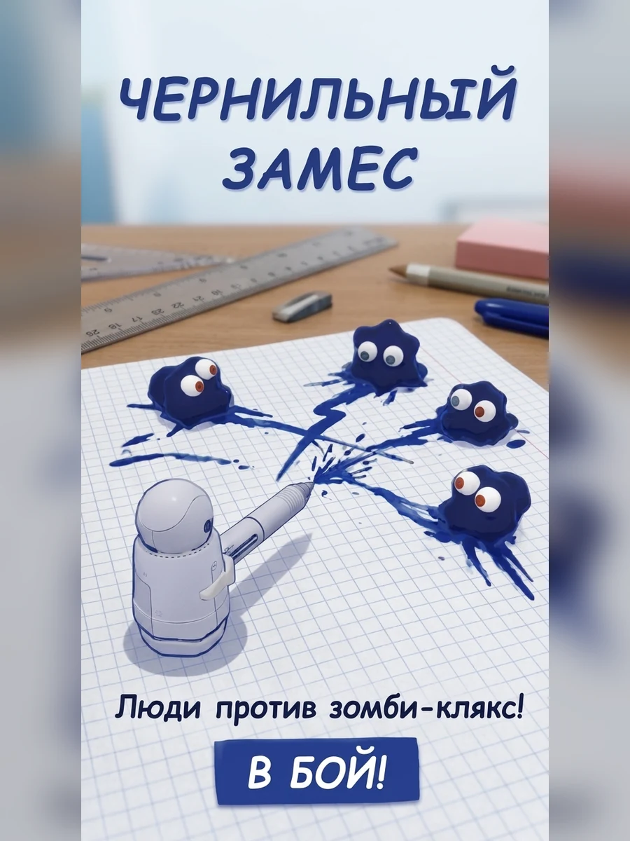Обложка игры Чернильный Замес: Зомби-Кляксы