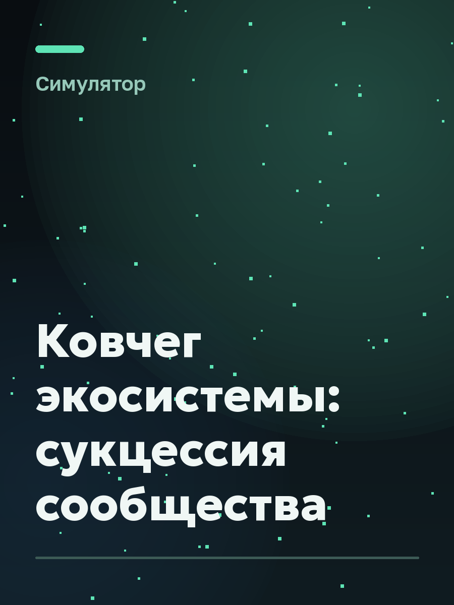 Обложка игры Ковчег экосистемы: сукцессия сообщества